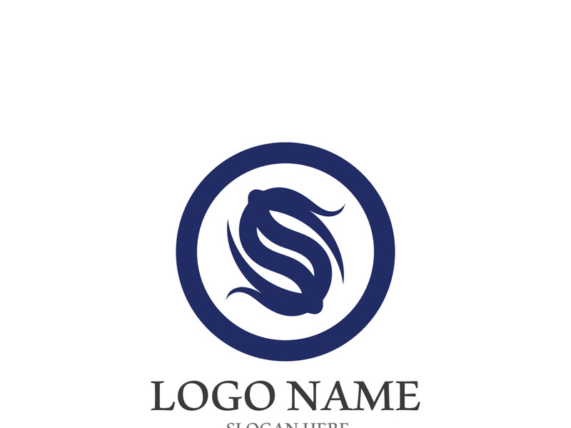 Business corporate S letter logo design vector