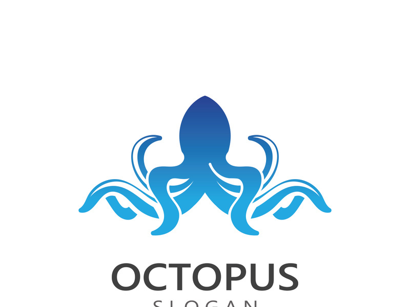 Octopus logo image design icon illustration animal vector