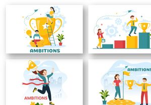 12 Ambition to Success Illustration