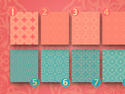 Mandala Seamless Digital Paper Patterns