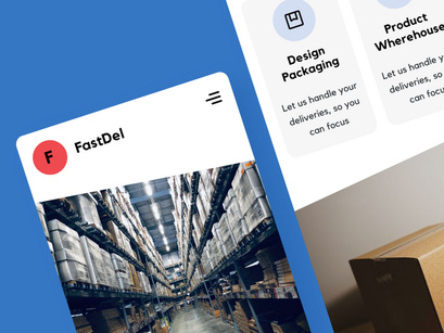 FastDel - Delivery Package Mobile Responsive