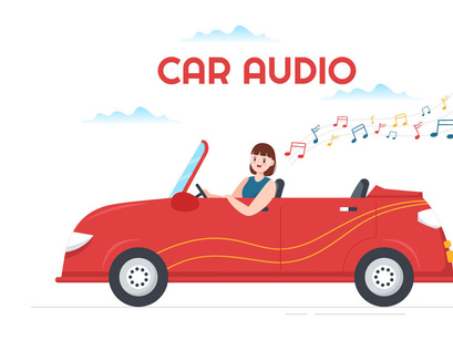 10 Car Audio Illustration