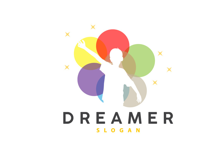 Dream Logo, Kid Dream Inspirational Design