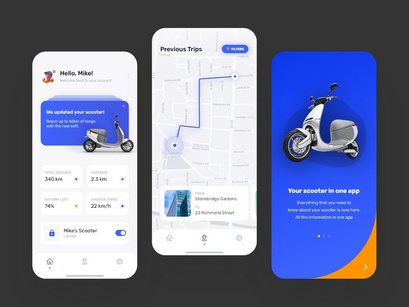 e-Scooter App Ui Design