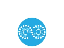 Dandelion flower logo vector
