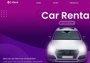 Free Design Template Rent Car Brand All Package