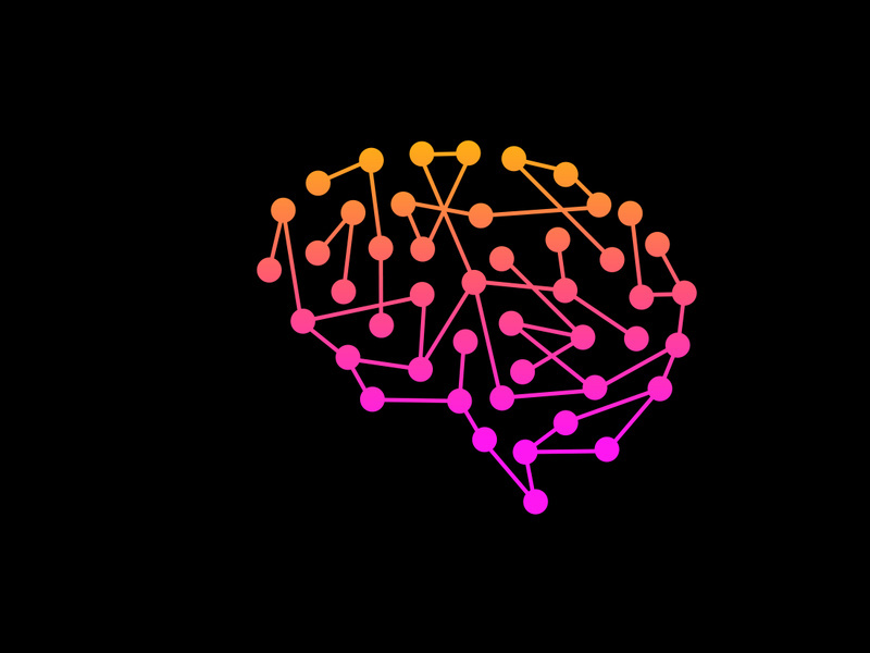 Modern and simple logo design for a brain, Brain logo icon sign symbol.