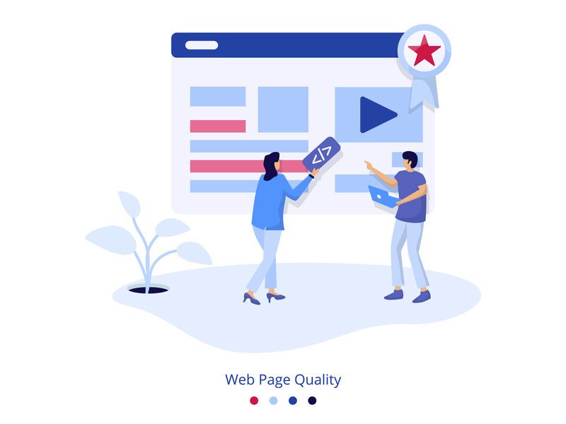 illustration Web Page Quality