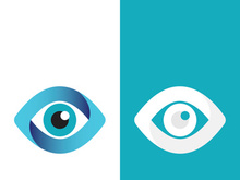 Branding identity corporate eye care vector logo design