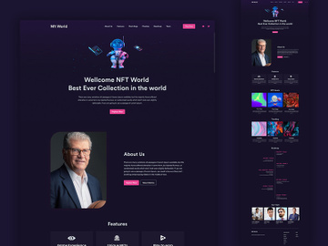NFT Landing Page Template preview picture