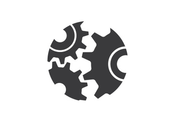 Gear icon logo vector preview picture