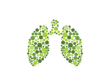 Lung icon logo for medical design preview picture