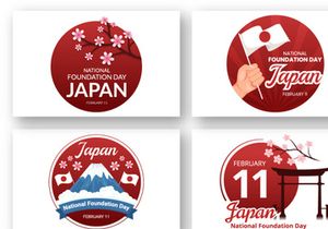 16 Japan National Foundation Day Illustration