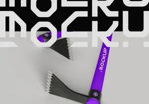 Serrated Hoe Mockup