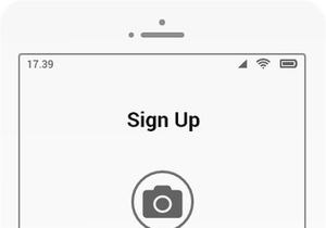 Mobile App Sing-In and Sign Up Page Template Design