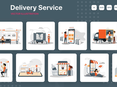 Delivery Service Illustrations