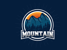 Mountain Logo, Nature Landscape Vector