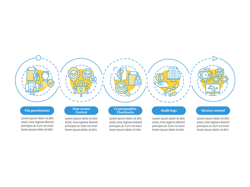 Integrity blue circle infographic template by bsd studio ~ EpicPxls