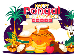 12 Happy Pongal Celebration Illustration preview picture