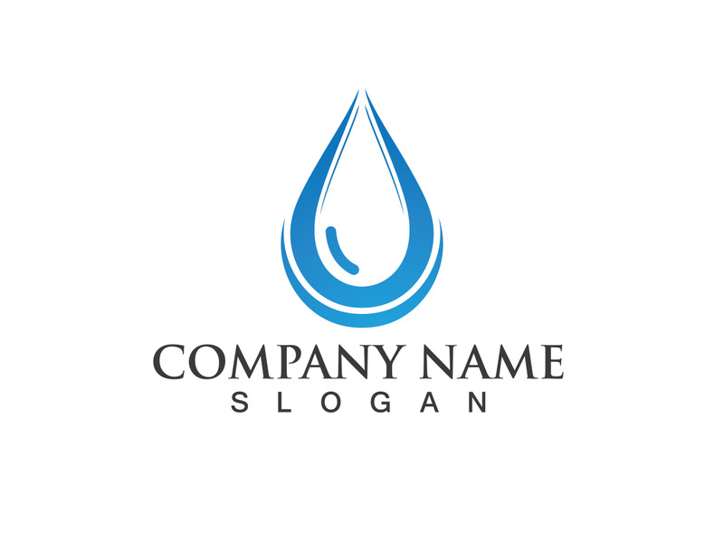 Water drop Logo Template vector