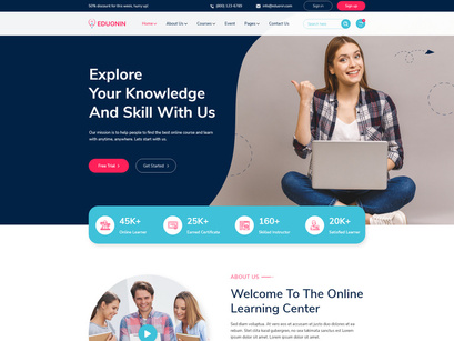 Eduonin – Online Education XD Template