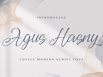 Agus Hasny - Love Script Font preview picture
