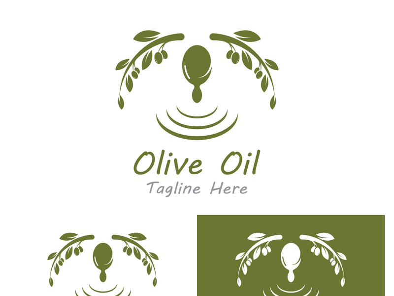 Olive fruit logo design.