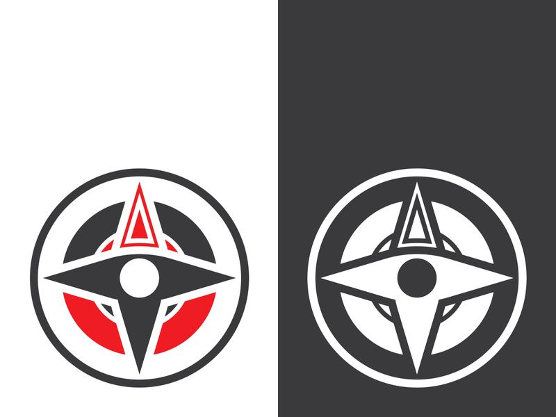 Compass logo template vector icon illustration design