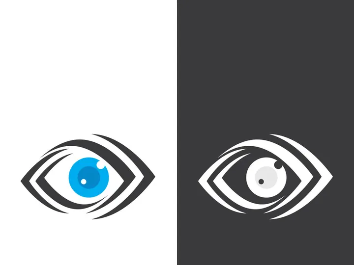 Eye logo icon design template illustration