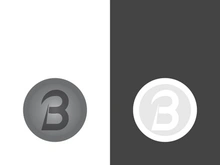 B letter logo template vector illustration