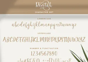 Renitah - Lovely Script Font