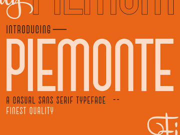 Piemonte - Casual Sans Serif Font preview picture
