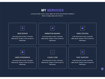 Service Website Landing Page Template preview picture