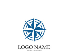 Compass logo template vector icon illustration design
