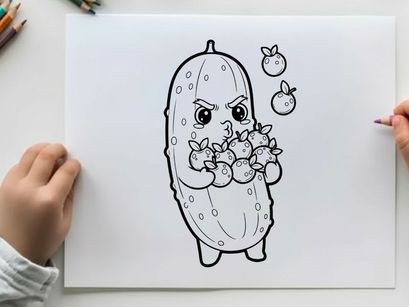 Cute onion character holding garlic vector illustration