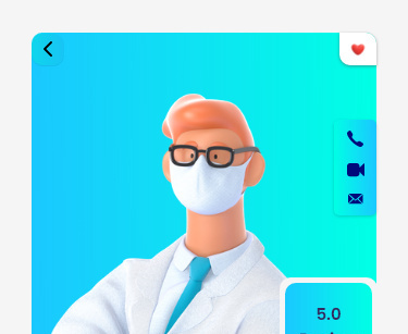 Doctor Consultation - Mobile App UI.