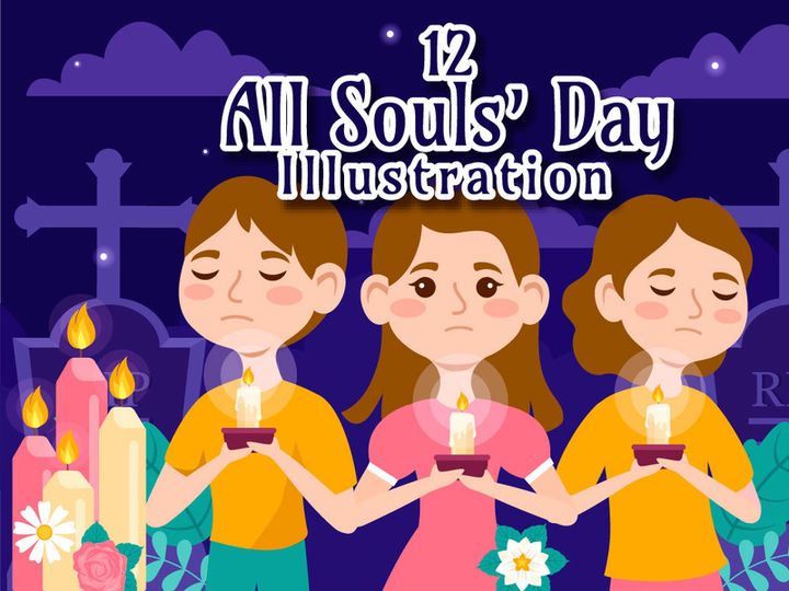 12 All Souls Day Vector Illustration