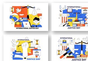 10 International Justice Day Illustration