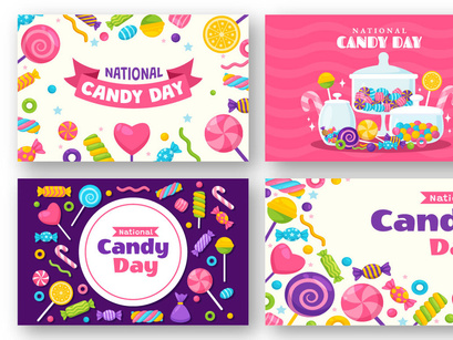 12 National Candy Day Illustration