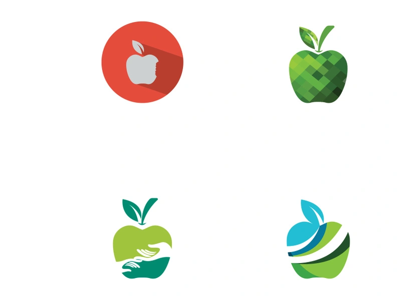 Apple vector illustration design icon logo template