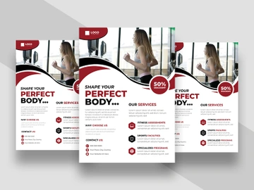 Fitness Gym Promotion Flyer Template Ver-4 preview picture