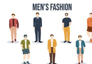 15 Fashion Men Trendy Outfits Illustration