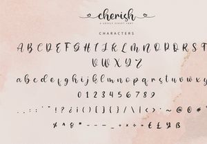 Cherish - Script Font