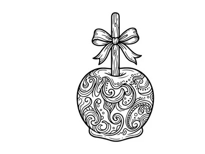 Enfeite de Natal desenhado à mão com design floral intrincado. Ilustração elegante de decoração festiva para artesanato e branding sazonal.