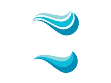 Water wave vector icon illustration design