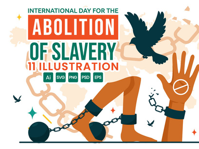 11 Abolition of Slavery Day Illustration