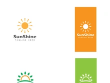 Sun logo design with a modern concept.