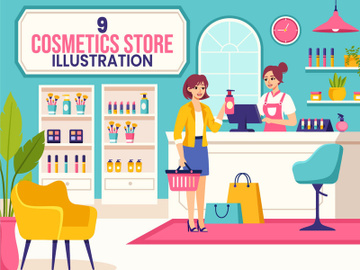 9 Cosmetics Store Illustration preview picture