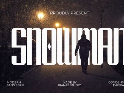 Snowman - Condensed Sans Serif