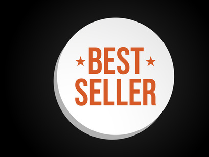 10 Best Seller icon design, Best Seller badge logo design template vector illustration